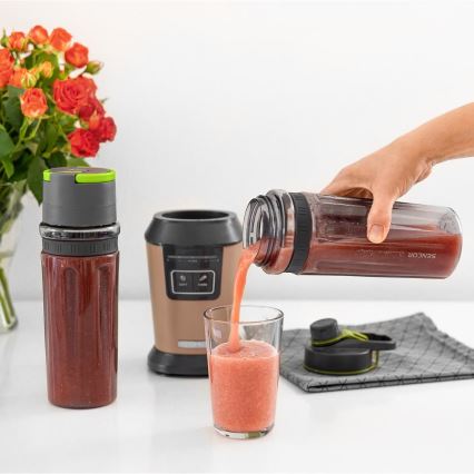 Sencor - Blender pentru smoothie cu accesorii 800W/230V cupru