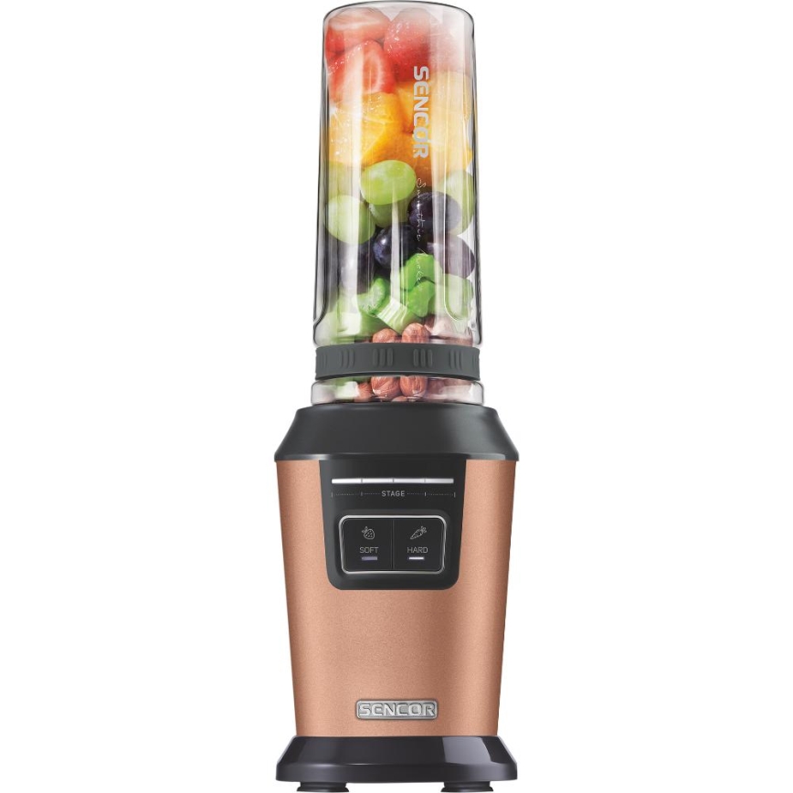Sencor - Blender pentru smoothie cu accesorii 800W/230V cupru