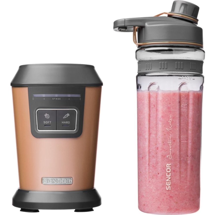 Sencor - Blender pentru smoothie cu accesorii 800W/230V cupru
