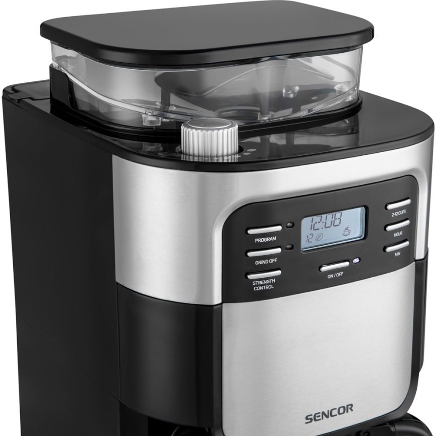 Sencor - Cafetieră cu filtru 1,5 l cu ecran LCD 900W/230V