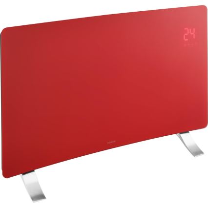Sencor - Convector electric inteligent 1200/2400 W, 230 V, IP24, Wi-Fi, roșu