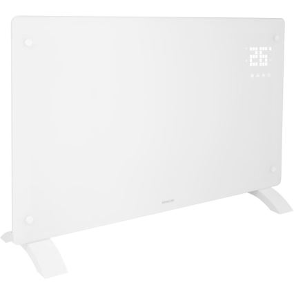 Sencor - Convector/încălzitor electric inteligent 2000 W, 230 V, IP24, Wi‑Fi, alb, cu telecomandă