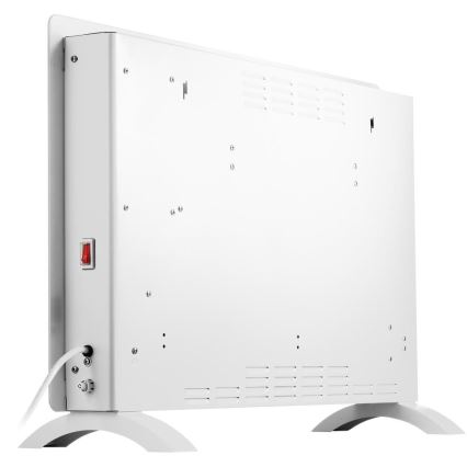 Sencor - Convector/încălzitor electric inteligent 2000 W, 230 V, IP24, Wi‑Fi, alb, cu telecomandă