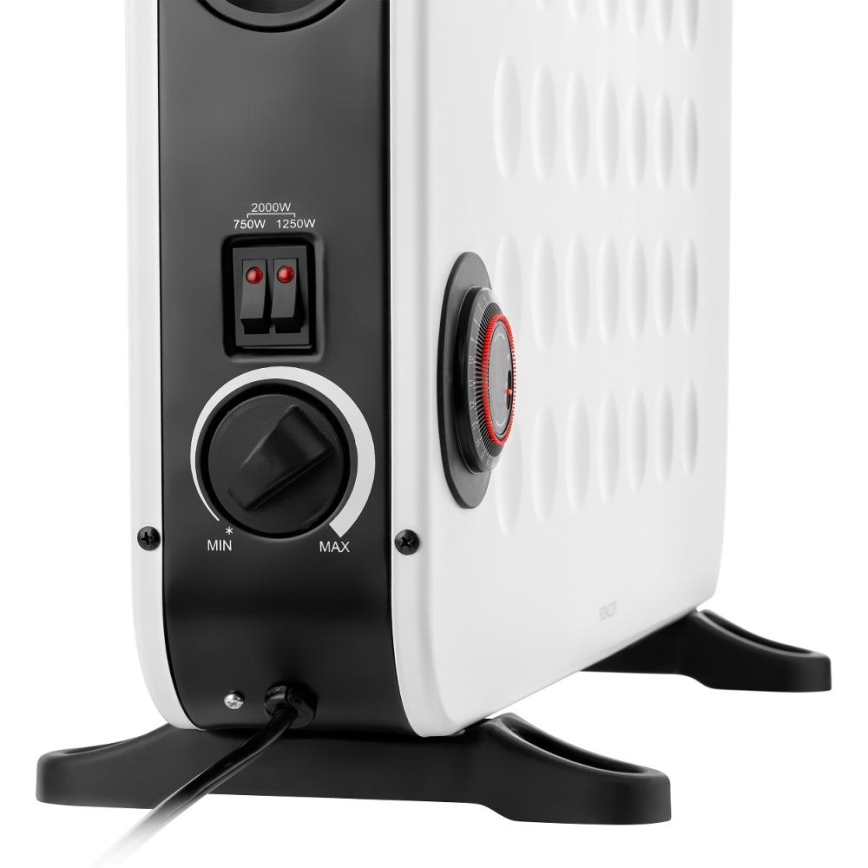 Sencor - Convector/încălzitor electric 750/1250/2000W cu termostat