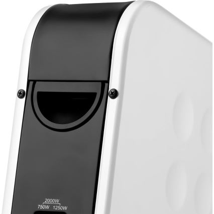 Sencor - Convector/încălzitor electric 750/1250/2000W cu termostat