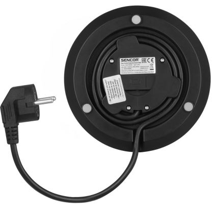 Sencor - Fierbător electric cu reglare a temperaturii, 1,5 l, 2150 W/230 V, negru/aur roz