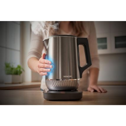 Sencor - Fierbător electric cu reglare a temperaturii 1,7 l 1800W/230V inox