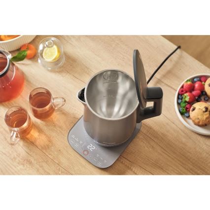 Sencor - Fierbător electric cu reglare a temperaturii 1,7 l 1800W/230V inox