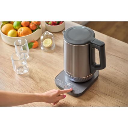 Sencor - Fierbător electric cu reglare a temperaturii 1,7 l 1800W/230V inox