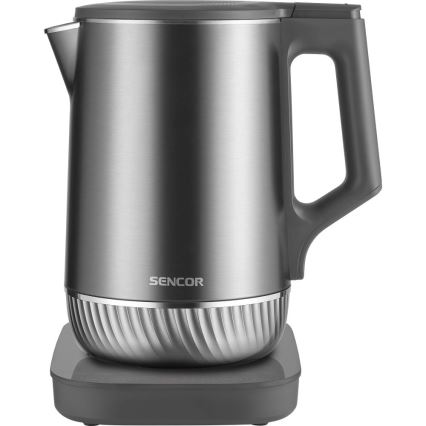 Sencor - Fierbător electric cu reglare a temperaturii 1,7 l 1800W/230V inox
