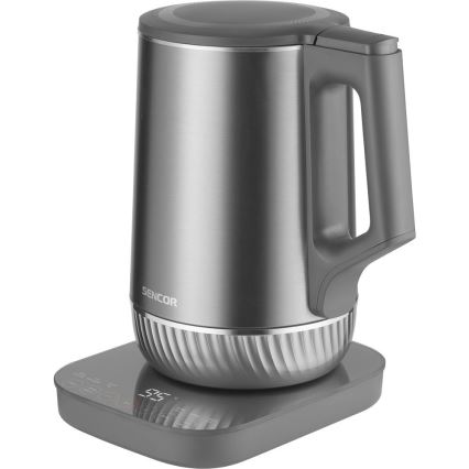 Sencor - Fierbător electric cu reglare a temperaturii 1,7 l 1800W/230V inox