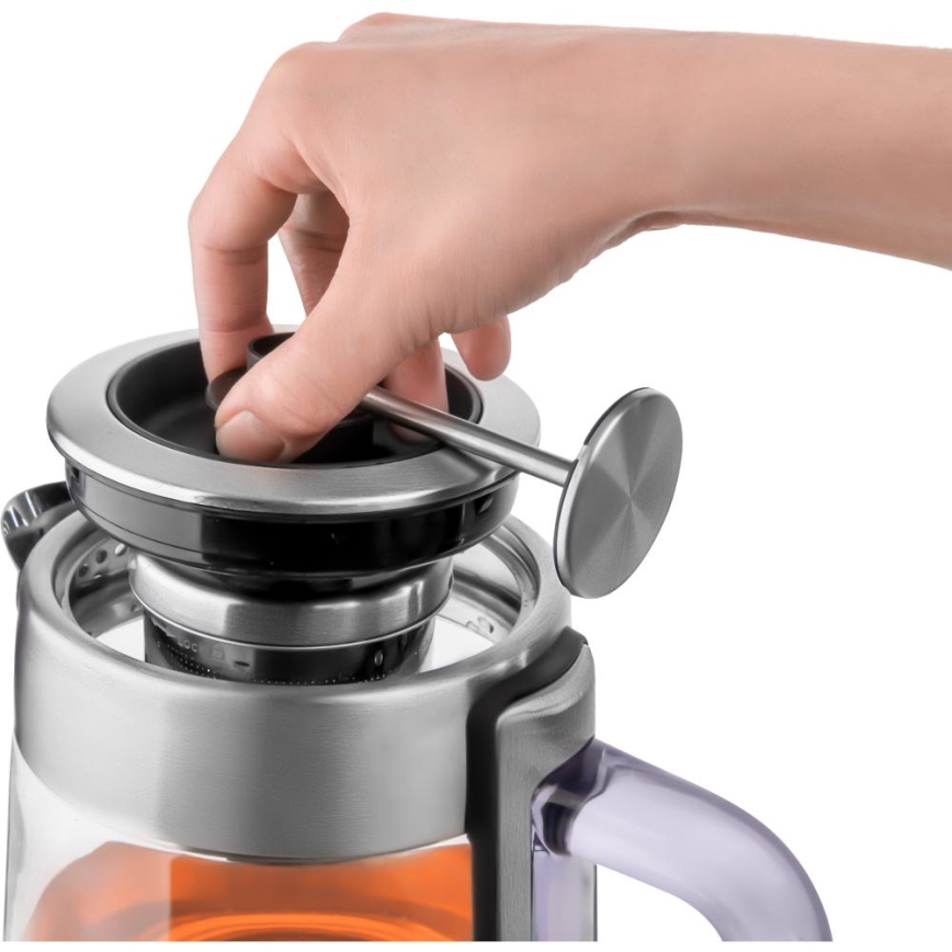 Sencor - Fierbător electric cu termostat 1,5 l 1500W/230V inox