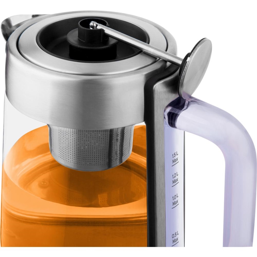 Sencor - Fierbător electric cu termostat 1,5 l 1500W/230V inox