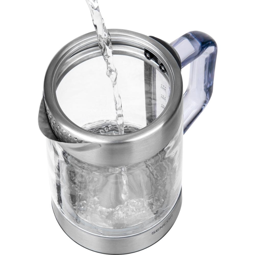 Sencor - Fierbător electric cu termostat 1,5 l 1500W/230V inox