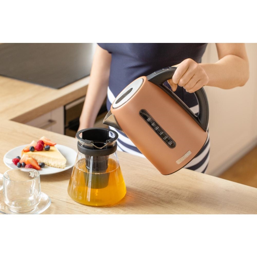 Sencor - Fierbător electric rapid cu termoreglare, 1,7 l, 2150W/230V, culoare cupru