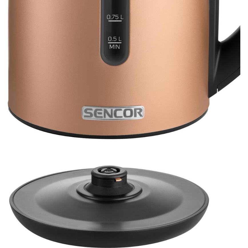Sencor - Fierbător electric rapid cu termoreglare, 1,7 l, 2150W/230V, culoare cupru