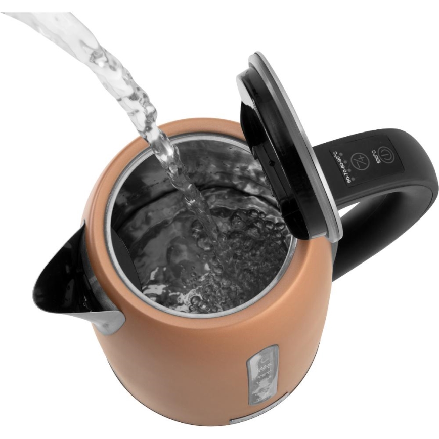 Sencor - Fierbător electric rapid cu termoreglare, 1,7 l, 2150W/230V, culoare cupru