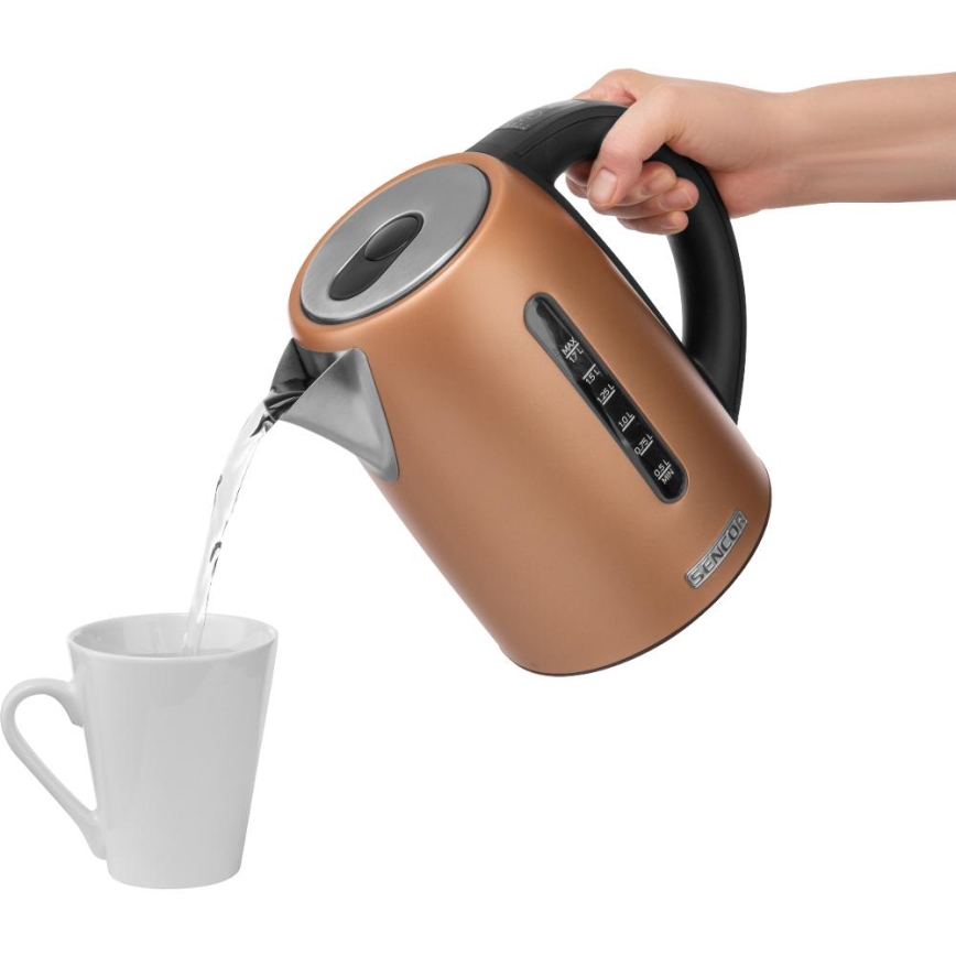 Sencor - Fierbător electric rapid cu termoreglare, 1,7 l, 2150W/230V, culoare cupru