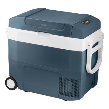 Sencor - Frigider auto portabil cu compresor 55 l 70W/12V/230V albastru/alb