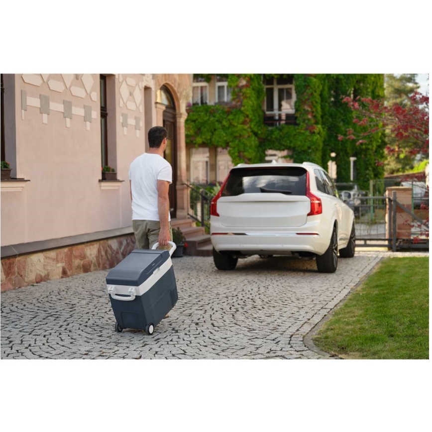 Sencor - Frigider auto portabil cu compresor 55 l 70W/12V/230V albastru/alb