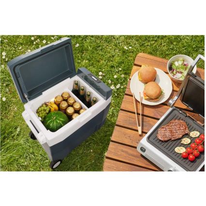 Sencor - Frigider auto portabil cu compresor 55 l 70W/12V/230V albastru/alb