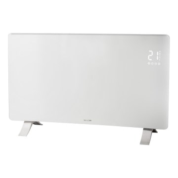 Sencor - Încălzitor/Convector electric inteligent 1200/2400W/230V IP24 Wi-Fi alb