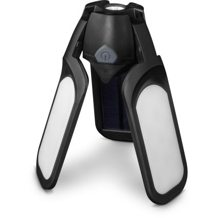 Sencor - Lanternă de camping LED reîncărcabilă cu panou solar, 3W, 1600 mAh, IPX4