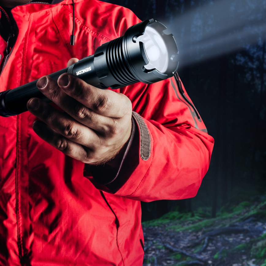 Sencor - Lanternă LED reîncărcabilă din aluminiu cu funcție powerbank LED/10W/4400 mAh 2000 lm IP44