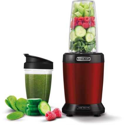 Sencor - Blender nutri pentru smoothie 1000W/230V roșu