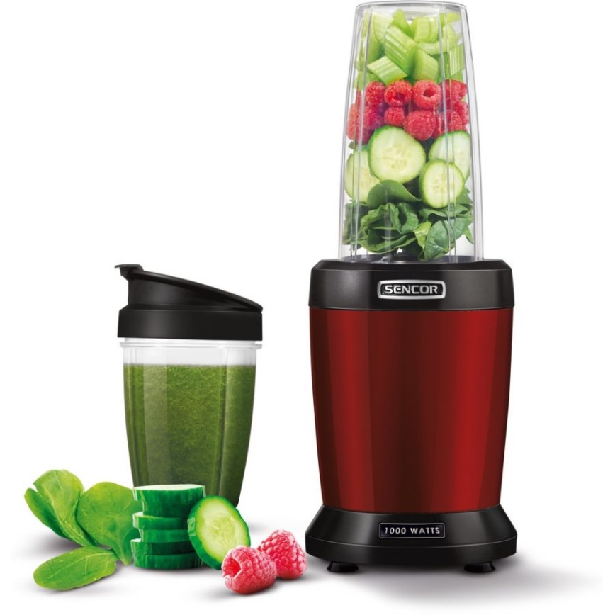 Sencor - Blender nutri pentru smoothie 1000W/230V roșu