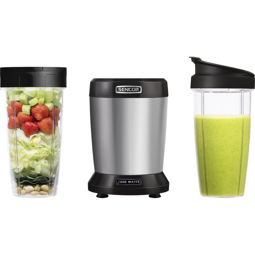 Sencor - Blender nutri pentru smoothie 1000W/230V argintiu
