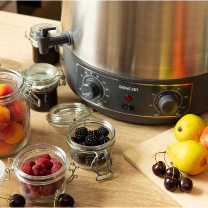 Sencor - Oală pentru conservare 27 l, 1800 W/230 V, inox/gri