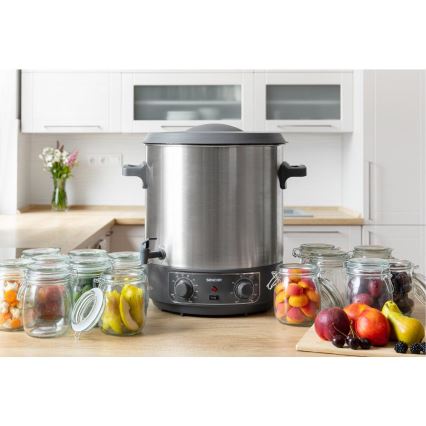 Sencor - Oală pentru conservare 27 l, 1800 W/230 V, inox/gri