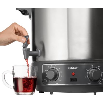 Sencor - Oală pentru conservare 27 l, 1800 W/230 V, inox/gri