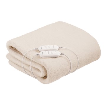 Sencor - Pătură electrică de încălzire pentru două persoane 120W/230V 160x140 cm crem