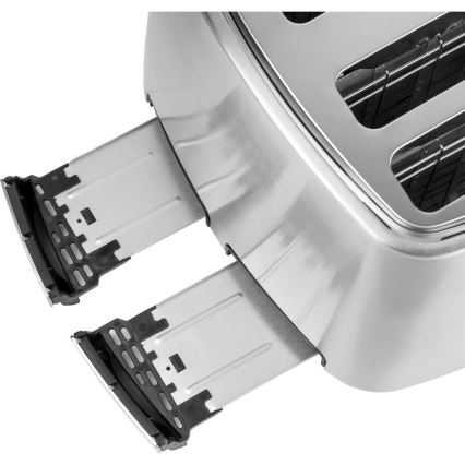 Sencor - Prăjitor de pâine cu 4 fante, 1600 W/230 V, crom mat