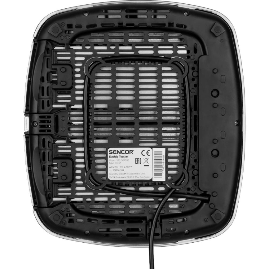 Sencor - Prăjitor de pâine cu 4 fante, 1600 W/230 V, crom mat