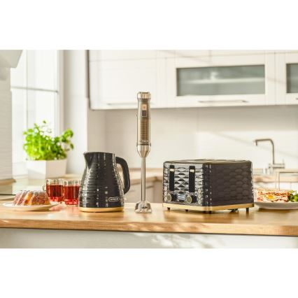 Sencor Prăjitor de pâine cu 4 fante, 1600W/230V, negru/bej