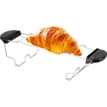 Sencor - Prăjitor de pâine cu două fante și suport pentru încălzire, 1000W/230V, cupru