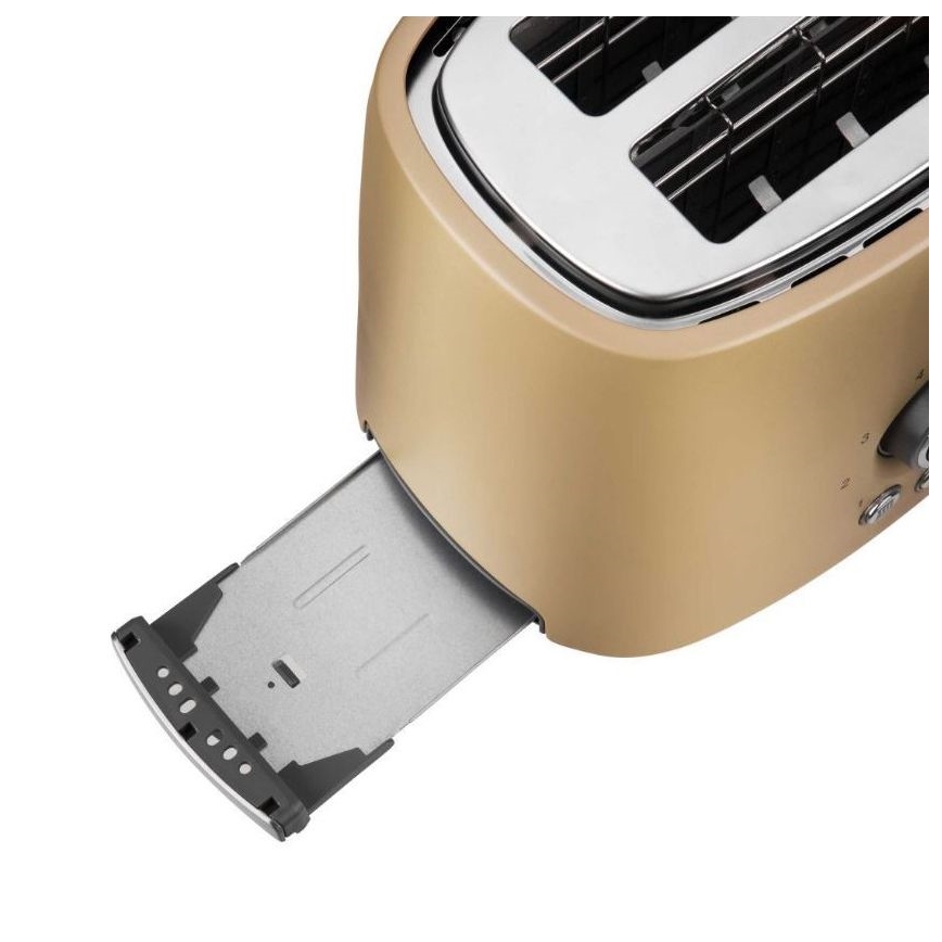 Sencor - Prăjitor de pâine pentru 2 felii cu suport pentru chifle 1000W/230V bej