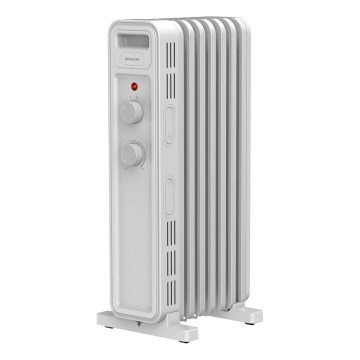 Sencor - Radiator cu ulei, 7 secțiuni, 600/900/1500 W, 230 V, alb