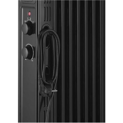 Sencor - Radiator electric cu ulei, 7 aripioare, 600/900/1500W/230V, negru