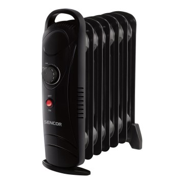 Sencor - Radiator electric cu ulei, 7 elemente, 700 W/230 V, negru