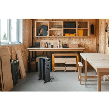 Sencor - radiator electric cu ulei, 9 secțiuni, 800/1200/2000W/230V, negru