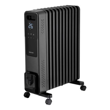 Sencor - Radiator electric pe ulei cu 11 aripioare, 1000/1200/2400 W, 230 V, Wi-Fi, negru
