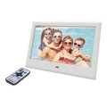 Sencor - Ramă foto digitală 7 cu difuzor, alimentare 230V, albă + telecomandă