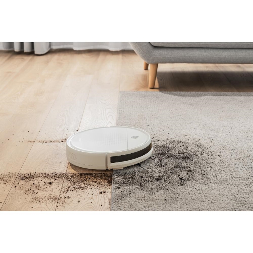 Sencor - Aspirator robot cu mop 2 în 1 18W/1500 mAh alb + telecomandă