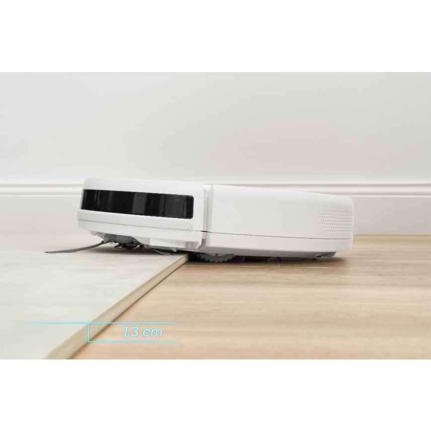 Sencor - Aspirator robot cu mop 2 în 1 18W/1500 mAh alb + telecomandă