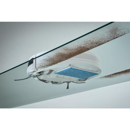 Sencor - Aspirator robot cu mop 2 în 1 18W/1500 mAh alb + telecomandă