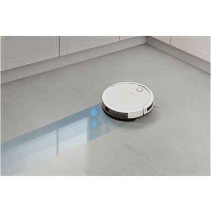 Sencor - Aspirator robot inteligent cu mop 2 în 1, 28W/2600 mAh, Wi-Fi, alb + telecomandă